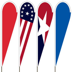Tear Drop Advertising Flagpole