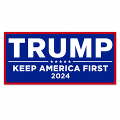Updated Trump Keep America First bumper sticker product image
