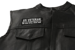 US VETERAN Don't Let the Gray Hair Fool You We Can Still Kick Ass Patch - 4x1.5 inch