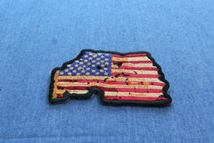 Vintage American Flag Patch - 3x2 inch
