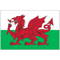 Wales Flag - Nylon - Made in USA.