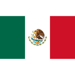 Mexico Flag 3 X 5 ft. Standard.