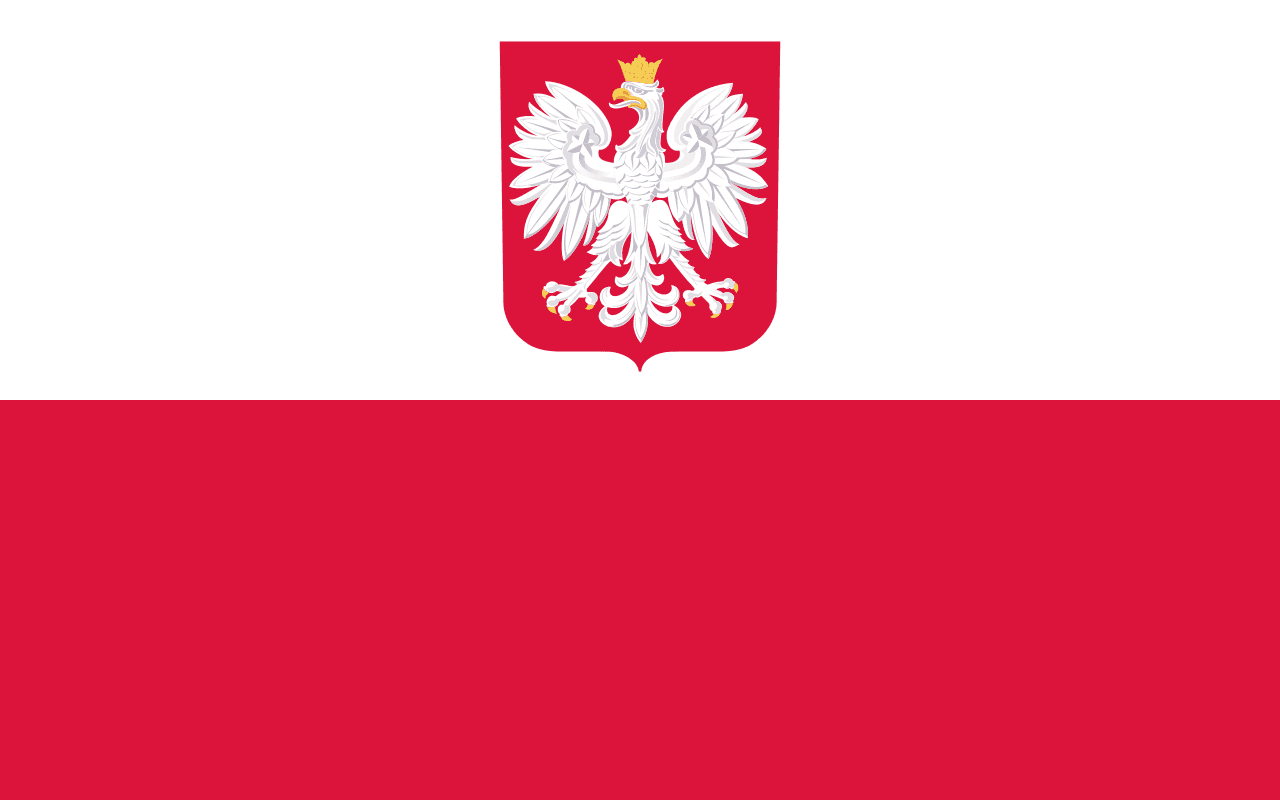 Old Poland With Eagle Flag 4 x 6 Inch Flag.