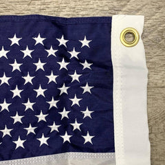 US Boat Flag Nylon Sewn & Embroidered Stars Made in USA.