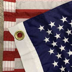 US Boat Flag Nylon Sewn & Embroidered Stars Made in USA.