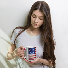 Betsy Ross Flag Vintage 13 Star Mug.