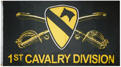 1st Cavalry Division Crossed Sabers Flag 3 X 5 ft. Standard.