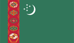 Turkmenistan Flag - Made in USA