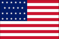 23 Star American Flag Illinois Printed - Made in USA.