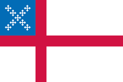 Episcopal Nylon Dyed Flag - Made in USA