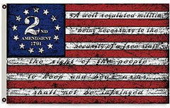 2nd Amendment Betsy Ross USA Flag - Made in USA.