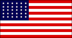 30 Star American Flag Wisconsin Printed - Made in USA.