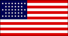 36 Star Linear American Flag - Made in USA Stars & Stripes Nevada.