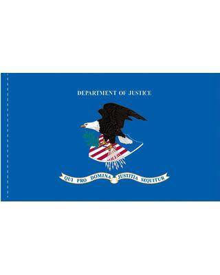 Department of Justice Flag - Made in USA.