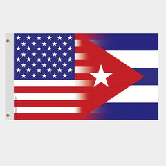USA Cuba Flag - Made in USA.