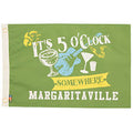5 o'Clock Somewhere Margaritaville Flag - Made in USA