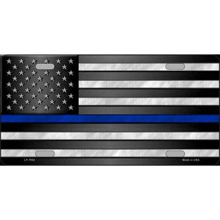 USA Thin Blue Line License Plate - Made in USA