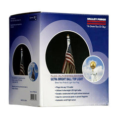 Valley Forge  4 in. L Aluminum  Flag Pole Light  Brushed.