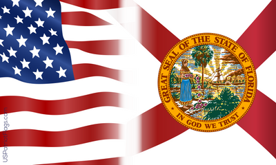 USA Florida Flag - Made in USA.