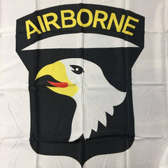 101st Airborne (White) Flag 3x5 ft. Standard.