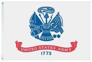 US Army Nylon Outdoor Flag - Made in USA.