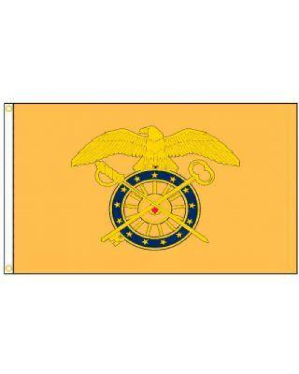 US Army Quartermaster Flag - Made in USA.