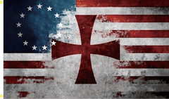 Betsy Ross Crusader Flag - Made in USA.