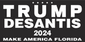 Trump Desantis 2024 Make America Florida Bumper Sticker