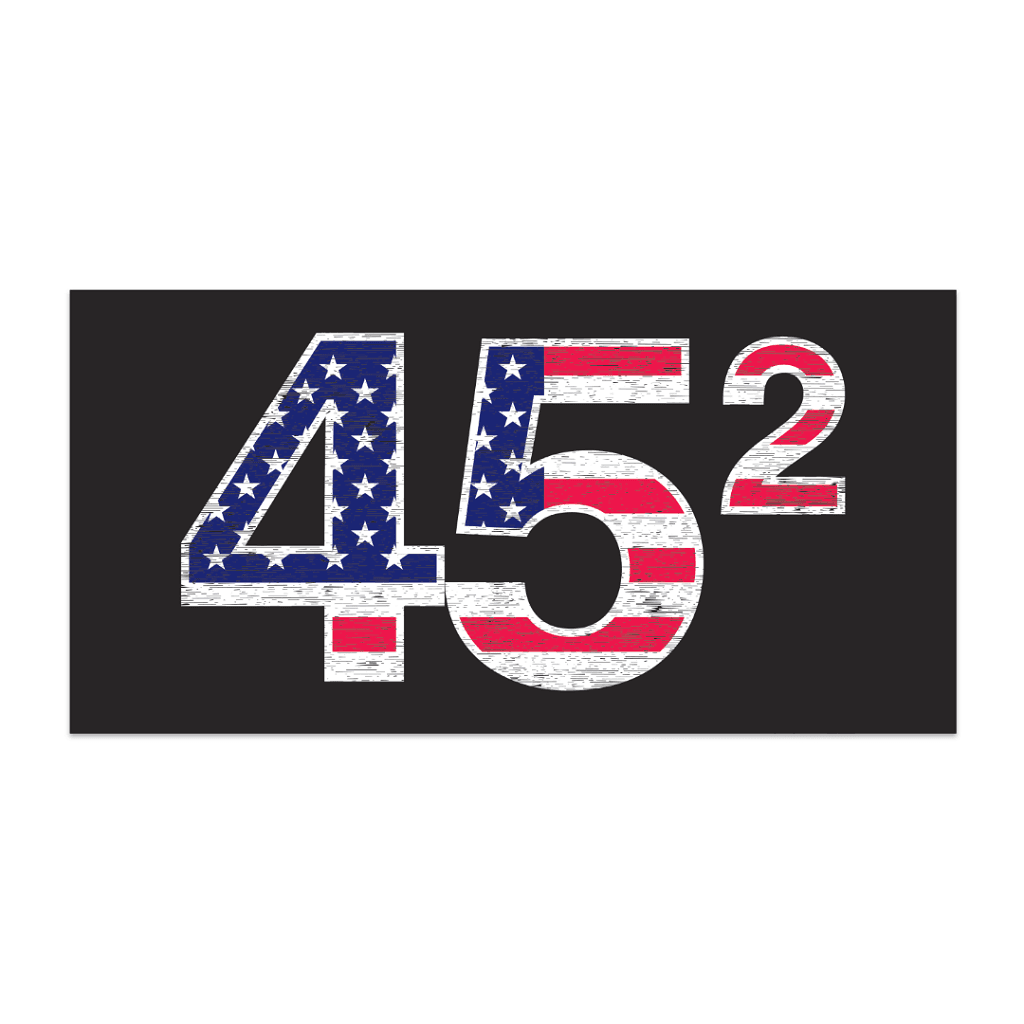 Term 45 Squared Trump Bumper Sticker.