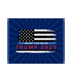 USA Trump Back the Blue Flag Outdoor Made in USA.