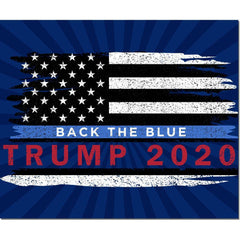 USA Trump Back the Blue Flag Outdoor Made in USA.