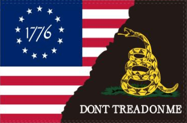 Betsy Ross 1776 Gadsden Don't Tread On Me Flag - Made in USA.