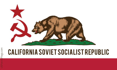 California Soviet Socialist Republic Flag - Made in USA