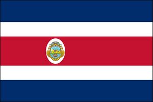 Costa Rica with Seal Flag - Made in USA.