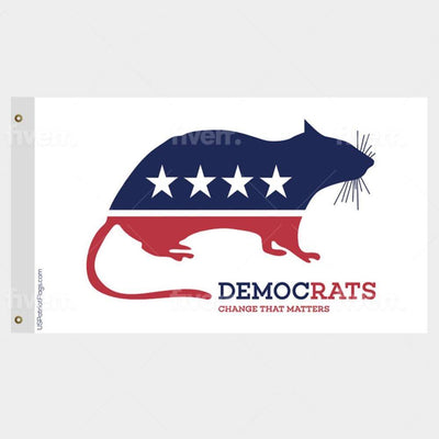 DemocRats Flag Rat Flag Made in USA.
