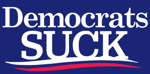 Democrats Suck Bumper Sticker.