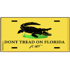 Desantis Dont Tread on Florida License Plate - Made in USA.