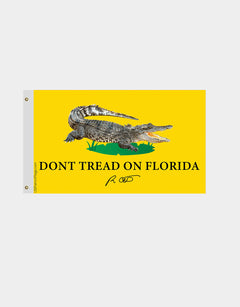 Dont Tread on Florida Live Alligator Flag Made in USA.