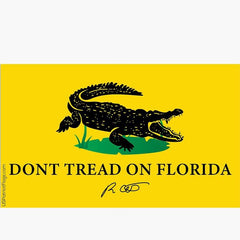 Desantis Dont Tread on Florida Bumper Sticker.