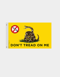 No Mandatory Vaccine Gadsden Don't Tread On Me Flag - Made in USA.