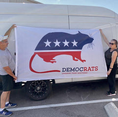 DemocRats Flag Rat Flag Made in USA.
