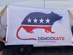 DemocRats Flag Rat Flag Made in USA.