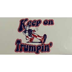 Keep On Trumpin' Patriotic bumper sticker.