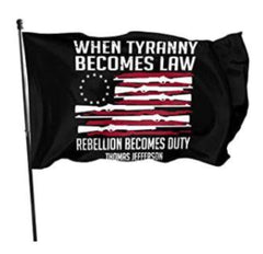 Betsy Ross Jefferson Quote Flag Made in USA.