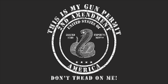 My Gun Permit is the 2nd Amendment Flag - Made in USA