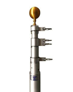 Colonial Sectional Flag Pole Kit - 18 ft Aluminum Made in America.