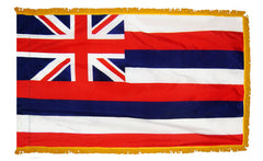 Hawaii State Flag Fringe or Pole Nylon Made in USA.