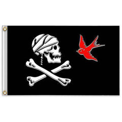 Halloween Huge Skull 2x3ft Crossbones Pirate Flags.
