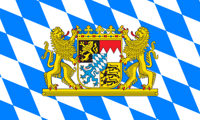 Bavaria Coat of Arms 3x5 ft Nylon Printed 150D Flag.