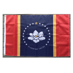 New State of Mississippi Flag Nylon Made in USA.